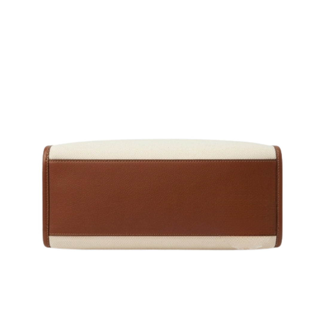 Zevir Casual Leather Cream Shoulder Bag